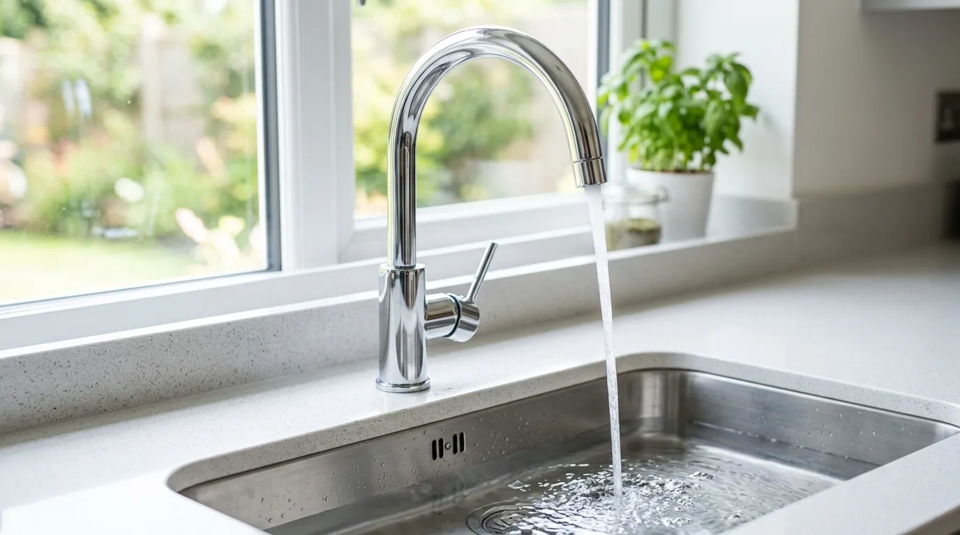 Local Plumbing Master Pros same day plumber fixing a faucet in Birch Run, MI